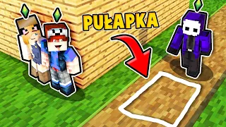 UKRYTA PUŁAPKA NA ZAMASKOWANEGO INTRUZA w Minecraft! | Vito i Bella