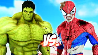 BIG HULK VS SPIDERMAN - THE INCREDIBLE HULK VS SPIDERMAN ZOMBIE | Super Epic Battle - KjraGaming