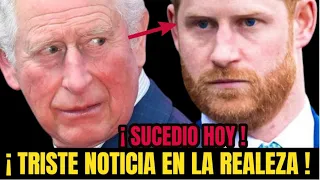 🟢ÚLTIMA HORA ! EL PRÍNCIPE HARRY😨LA GRAN AMENAZ4 DEL PRÍNCIPE CARLOS EN  SU REINADO " SUCEDIO HOY "