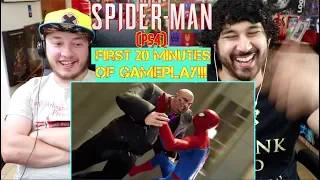 Marvel’s SPIDER-MAN (PS4) GAMEPLAY - The First 20 Minutes in 4K - REACTION!!!