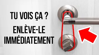 Un élastique sur votre porte et d'autres signes de danger