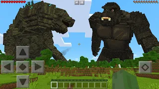 I Found GODZILLA vs KING KONG in Minecraft Pocket Edition... (Godzilla DLC)