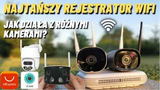 TEST - NAJTAŃSZY REJESTRATOR WIFI - JAK DZIAŁA Z RÓŻNYMI KAMERAMI - TANI MONITORING DO DOMU, FIRMY