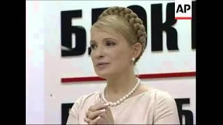 Tymoshenko comments on deal with Yushchenko; reax