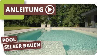 Pool mit Styroporwänden selber bauen