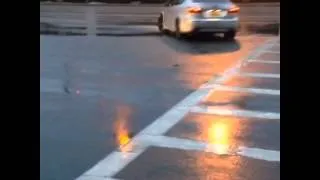 Lexus ISF drift in traffic