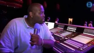 Kyle Hamilton, FoH for Pharrell Williams, at Montreux Jazz Festival 2014