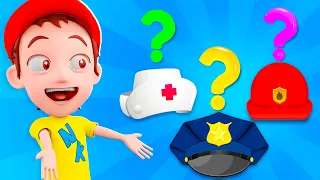 Is This Hat Yours | Police, Doctor, FireMan | Best Kids Songs and Nursery Rhymes