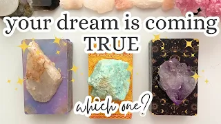 💫Your DREAM and WISH is coming TRUE ✨Which one? 🧞‍♂️⭐️🦄🤩🪄 Pick-a-card tarot reading