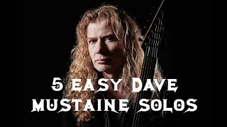 5 Easy (but sick) Dave Mustaine Solos