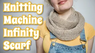 How To Make An Infinity Scarf On a Sentro Knitting Machine | Beginner Friendly Tutorial