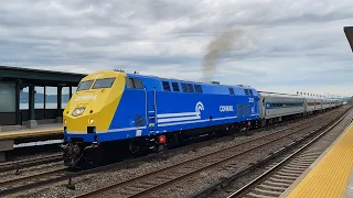 MTA Metro-North Railroad Conrail Heritage Unit P32AC-DM No. 201 Service Debut @ Scarborough 8/14/23