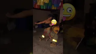 Male stripper at work