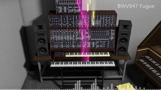 Tribute to Wendy Carlos│J.S.Bach - Prelude and Fugue In C Minor, BWV847│MOOG Synthesizer