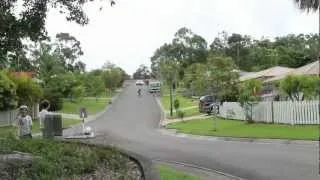 funny longboarding crash