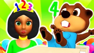 Princess 123s Learn Numbers | Teach Counting for Toddlers, Learn Colors, ABC Song by Busy Beavers