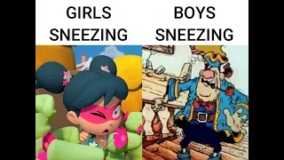 GIRLS SNEEZING vs. BOYS SNEEZING