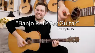 Banjo Rolls for Guitar LESSON promo