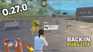 Comeback In Pubg Mobile Lite 🔥 After 10 Months 0.27.0 Update | Pubg Mobile Lite