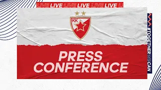 Konferencija za medije, peta utakmica finala ABA Lige | KK Crvena zvezda mts - Partizan nis