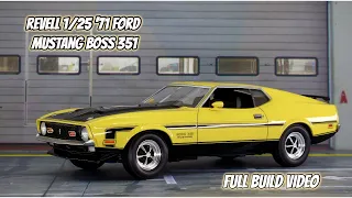 Full Build - Revell 1/25 '71 Ford Mustang Boss 351