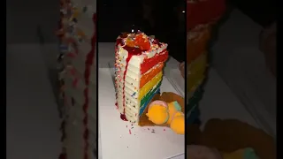 7 Layer Rainbow Cake #Shorts