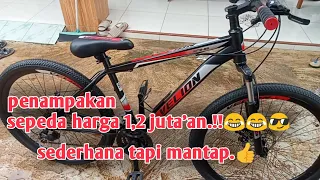 unboxing sepeda mtb gunung dengan harga 1,2 jutaan.!!!