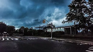 Walking in SEVERE THUNDERSTORM 07/04/23 | BENSONHURST Brooklyn NYC | Heavy Rain and Thunder Ambience