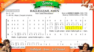 Hallelujah, Amen - G.F Handel - TENOR Vocal Part