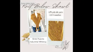 Knit Below Shawl Tutorial - How to Knit Shawl - Industrial Whimsy Knitting