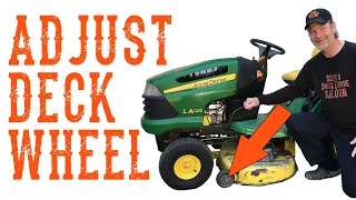 How To Correctly Set the Deck Wheels on a Riding Lawn Mower Tractor