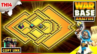 NEW BEST! Town Hall 14 (TH14) WAR BASE 2023 with Analysis & Copylink! COC TH14 Base Design