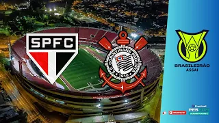 SÃO PAULO x CORINTHIANS | Campeonato Brasileiro 2023 (RODADA 25) | PES 2021 BMPES 9.99