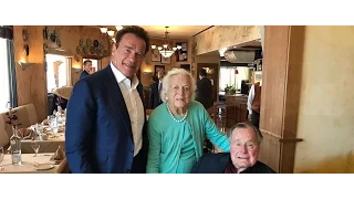 Schwarzenegger has lunch with the Bushes: 'They inspired me to enter public service'