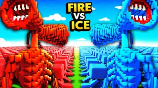 FIRE SIREN HEAD vs ICE SIREN HEAD (Ancient Warfare 3)