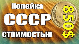 Копейка СССР стоимостью 850$