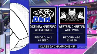 Class 2A - Dike-New Hartford Wolverines vs. Western Christian Wolfpack