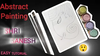 Shree Ganesh Drawing | Easy Step By Step Tutorial |Using Freehand For Beginners#ganesh #art #drawing