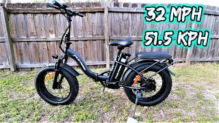 HIGH SPEED 32 MPH ON A CHEAP FOLDING E-BIKE | FUCARE FW11