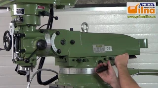 Prima Dilna video -Warco 4VS milling machine - nástrojařská frézka, vario otáčky