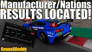 GT7 How to find Manufacturer Cup or Nations Cup Results