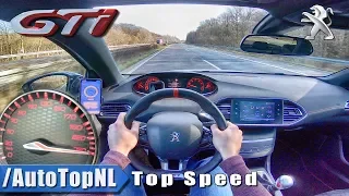 Peugeot 308 GTi 2019 | 250km/h AUTOBAHN POV TOP SPEED by AutoTopNL