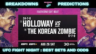 UFC Fight Night: Korean Zombie vs Max Hollaway | Full Card | Bets | Breakdowns | Predictions