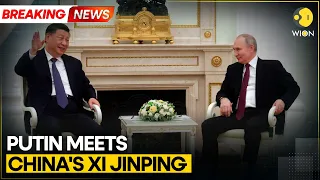 China's Xi Jinping greets Russian President Vladimir Putin in a grand welcome | WION News