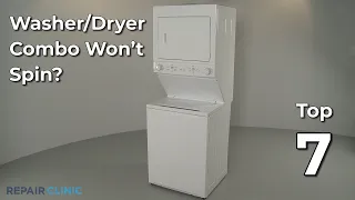 Washer/Dryer Combo Won't Spin — Washer/Dryer Combo Troubleshooting