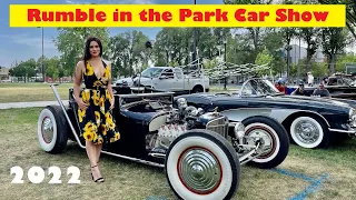 Rumble in the Park Car Show 2022 - Hot Rods, Rat Rods, Customs, Muscle Cars, Trucks & Motorcycles 4K