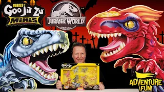 8 Heroes of Goo Jit Zu Jurassic World Dinosaur Minis With 2 Ultra Rares! AdventureFun Toy review!