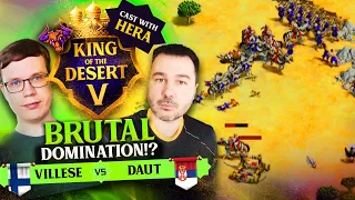 VILLESE vs DAUT King of the Desert 5 w/ Hera Winners Match #ageofempires2