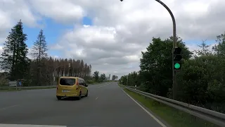 Driving in Harz Mountains Germany