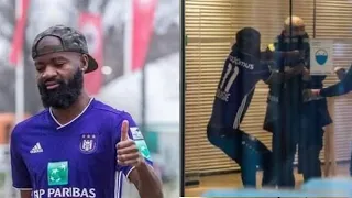 Didier Lamkel Ze Tries To Force Move By Arriving To Training In Anderlecht kit